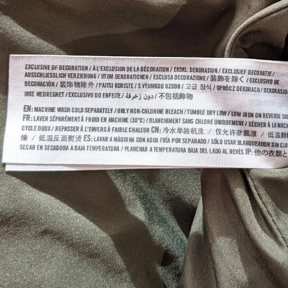 Abercrombie & Fitch Miniskirt Green Meadows Faux Suede Fit & Flare Snap … - Picture 8 of 15